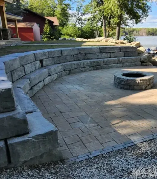 Hardscaping Services in Charlevoix, MI — completed Hope Landscaping LLC project